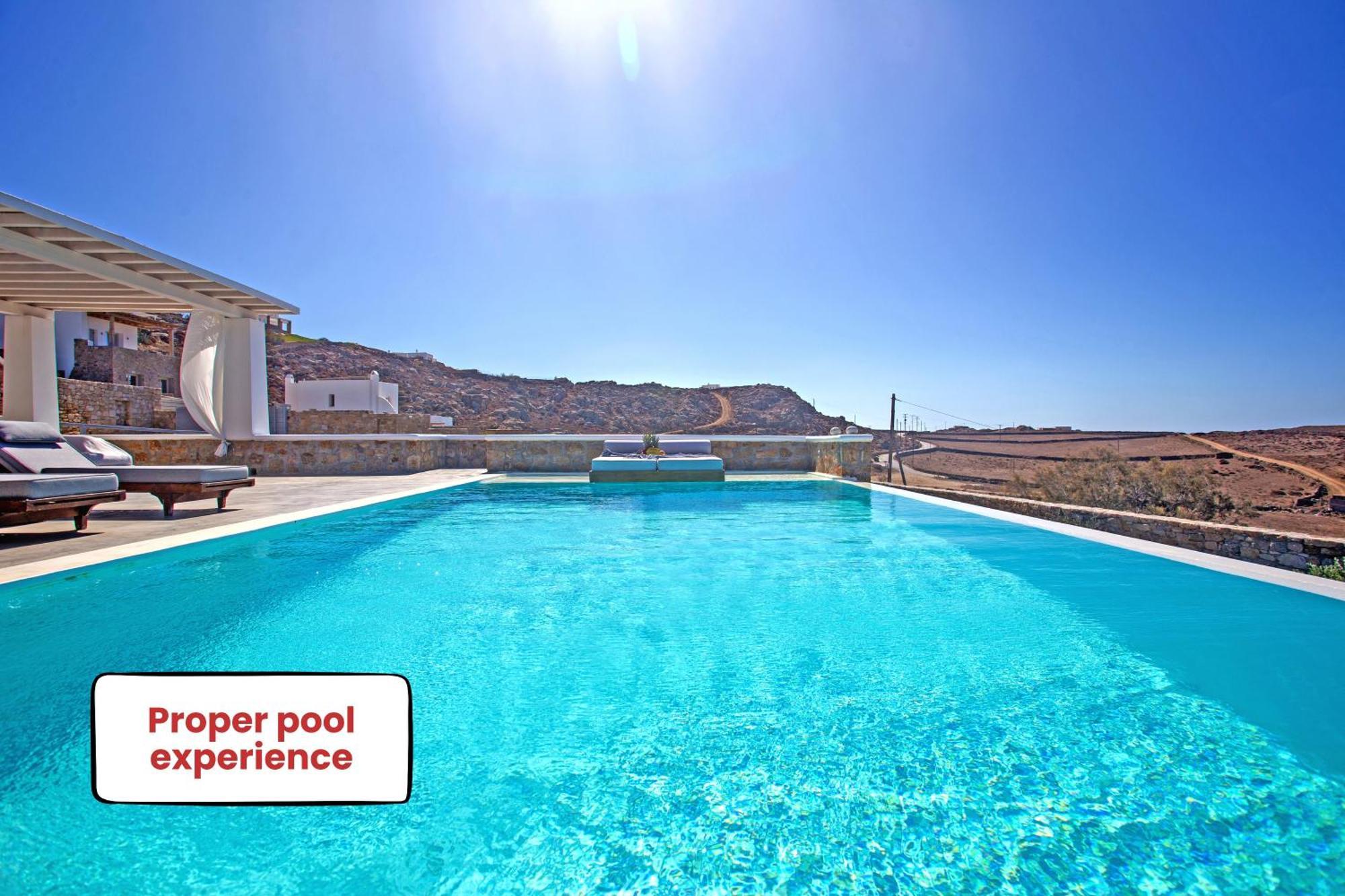 Villa Panamera Mykonos, Private Heaven, Supreme View! Fanari  Luaran gambar