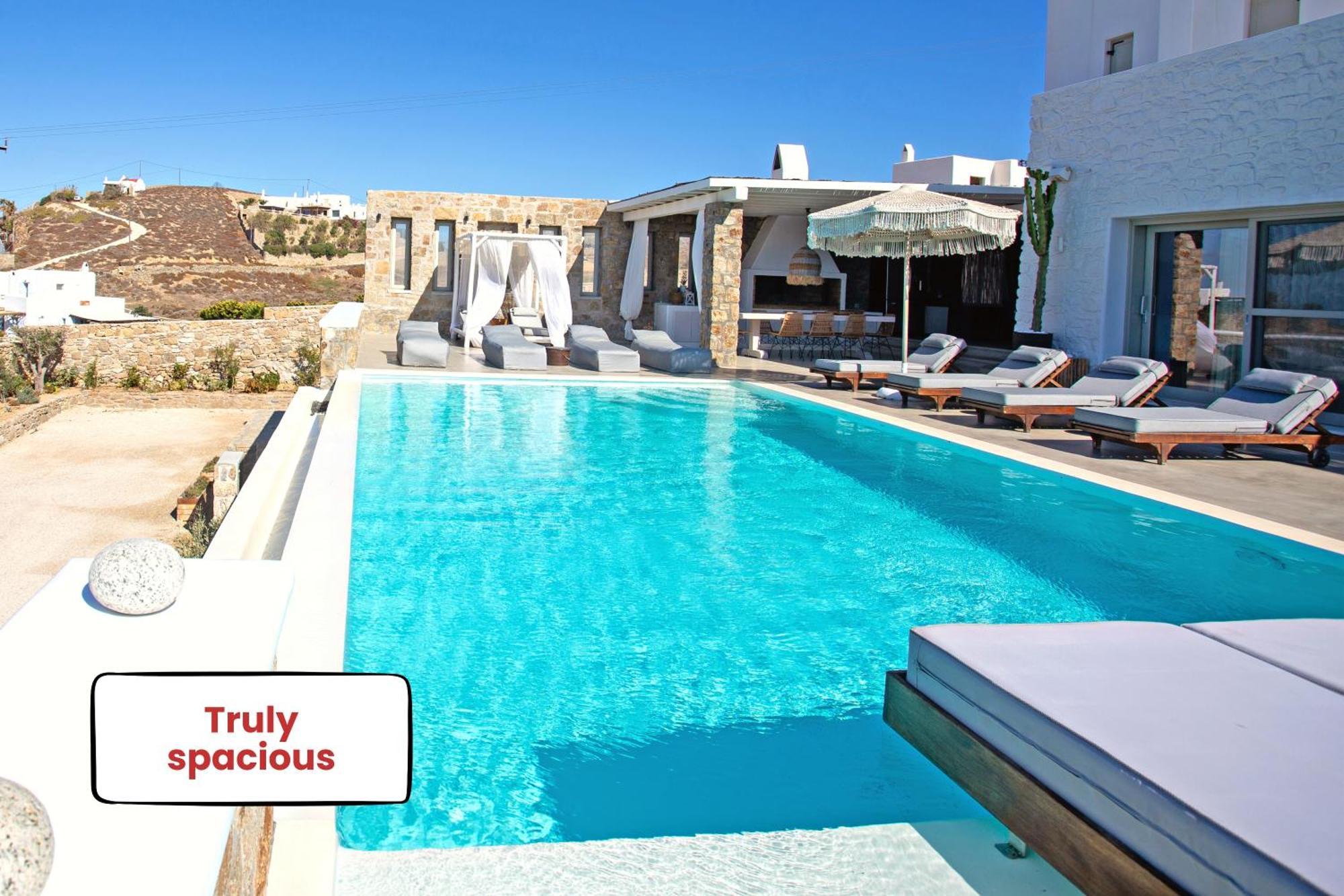 Villa Panamera Mykonos, Private Heaven, Supreme View! Fanari  Luaran gambar