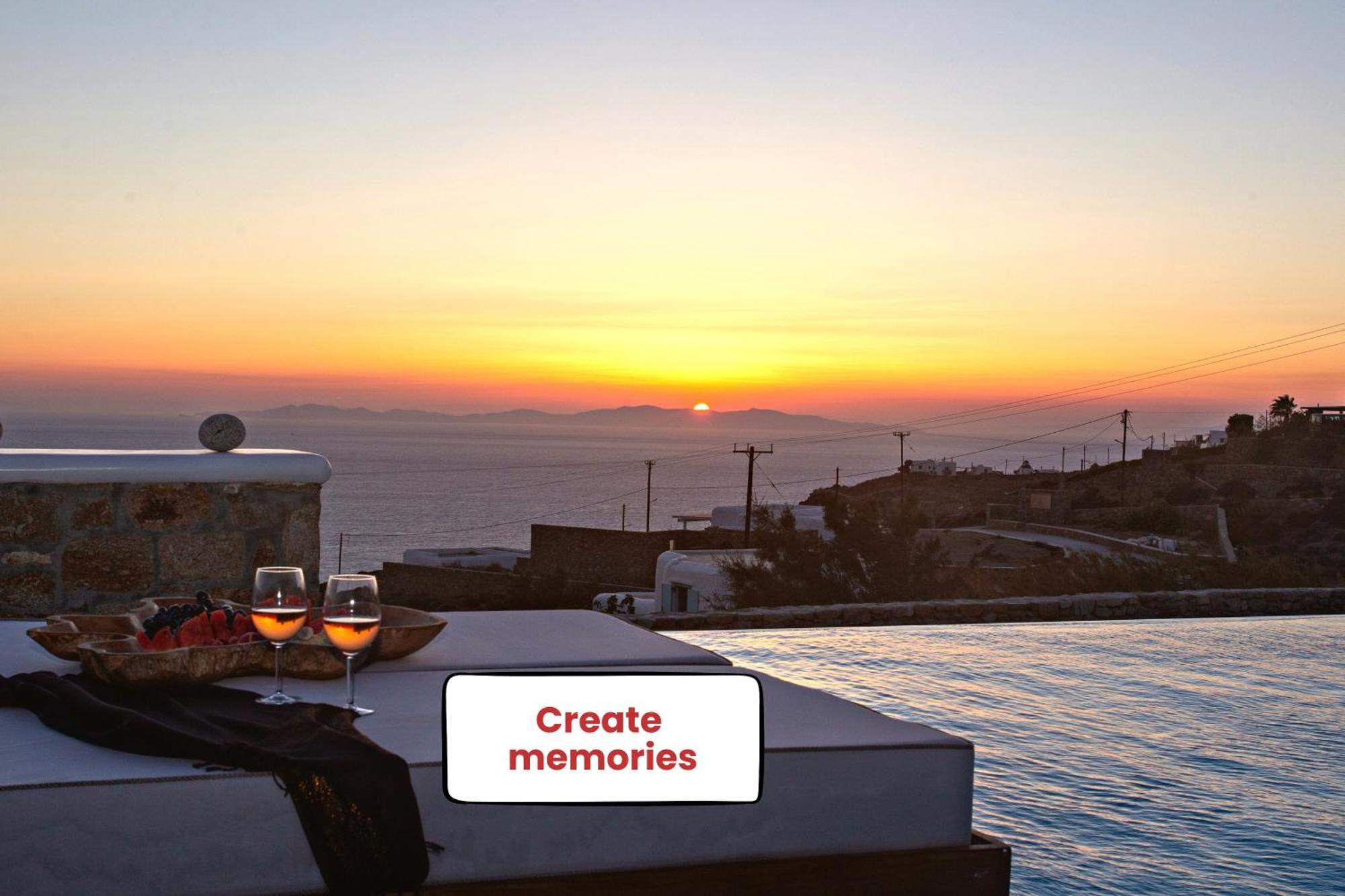 Villa Panamera Mykonos, Private Heaven, Supreme View! Fanari  Luaran gambar