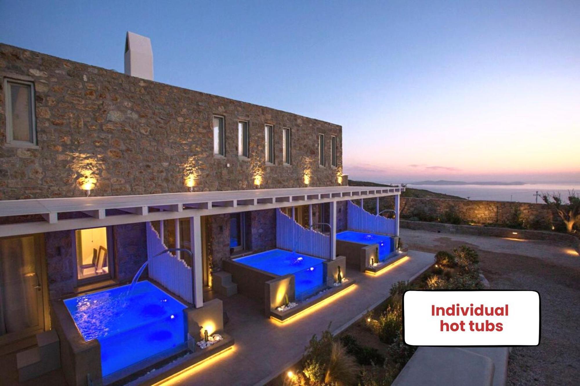 Villa Panamera Mykonos, Private Heaven, Supreme View! Fanari  Luaran gambar